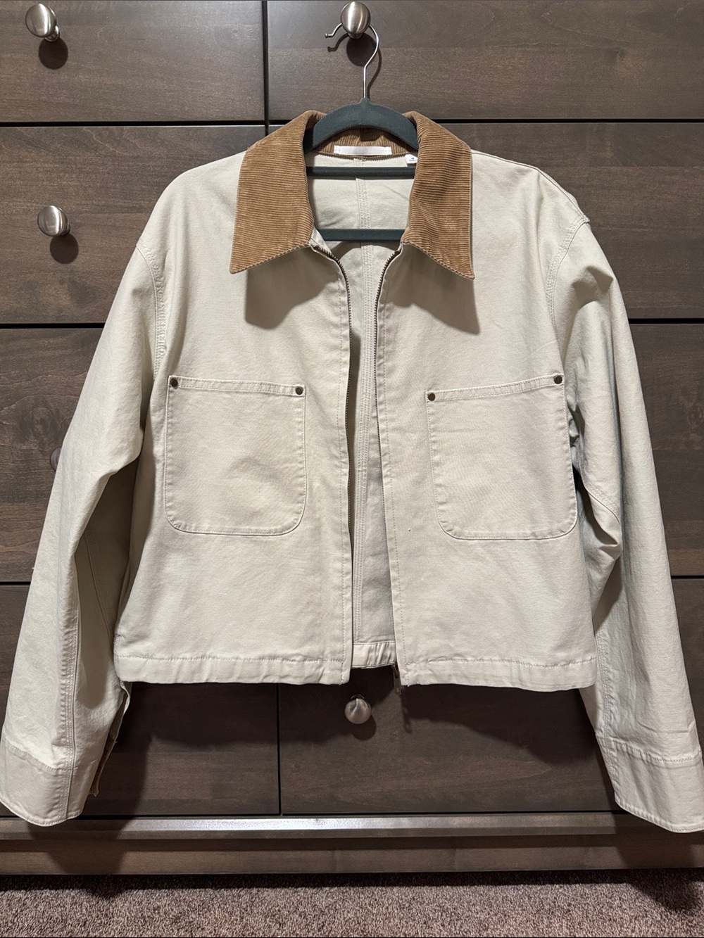 Uniqlo Zip-Up Short Jacket - Natural - Medium - Picture 2 of 4